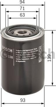 BOSCH 0 451 103 238 - Filtru ulei aaoparts.ro