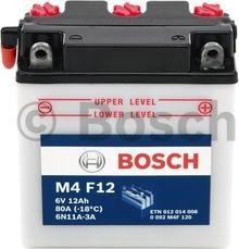BOSCH 0 092 M4F 120 - Baterie de pornire aaoparts.ro
