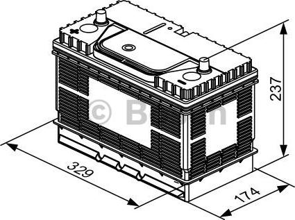 BOSCH 0 092 T30 500 - Baterie de pornire aaoparts.ro