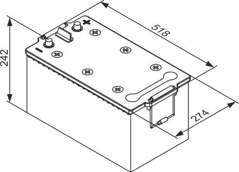 BOSCH 0 092 TA0 800 - Baterie de pornire aaoparts.ro