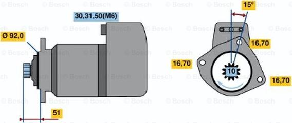 BOSCH 0 001 416 029 - Starter aaoparts.ro