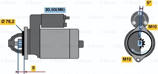 BOSCH 0 001 108 156 - Starter aaoparts.ro
