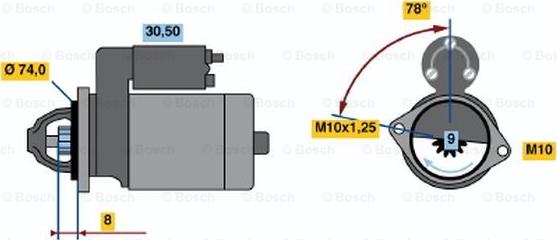 BOSCH 0 986 018 690 - Starter aaoparts.ro