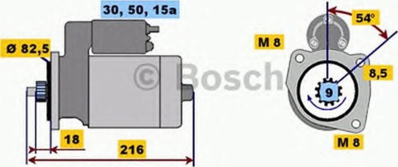 BOSCH 0 001 113 001 - Starter aaoparts.ro