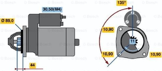BOSCH 0 001 364 402 - Starter aaoparts.ro