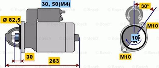 BOSCH 0 001 218 165 - Starter aaoparts.ro