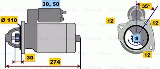 BOSCH 0 001 218 167 - Starter aaoparts.ro