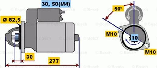 BOSCH 0 001 218 110 - Starter aaoparts.ro