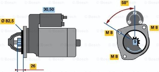 BOSCH 0 001 218 131 - Starter aaoparts.ro