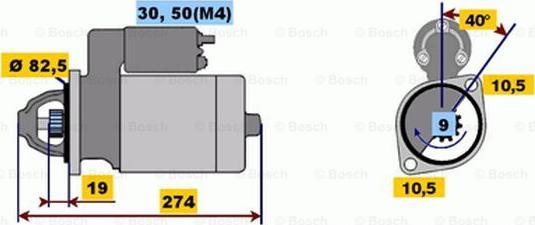 BOSCH 0 001 218 122 - Starter aaoparts.ro