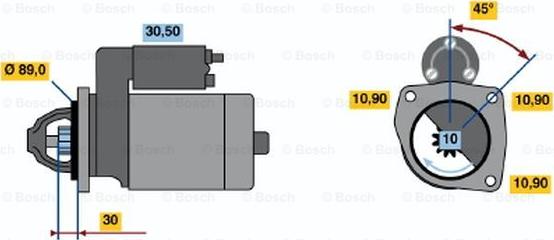 BOSCH 0 001 230 022 - Starter aaoparts.ro