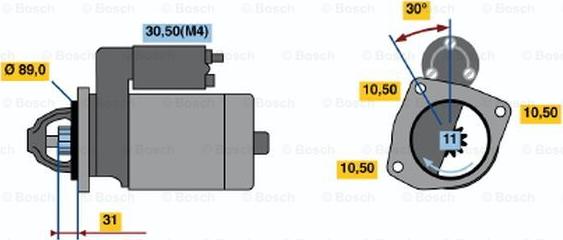 BOSCH 0 001 368 319 - Starter aaoparts.ro