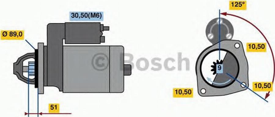 BOSCH 0 001 231 033 - Starter aaoparts.ro