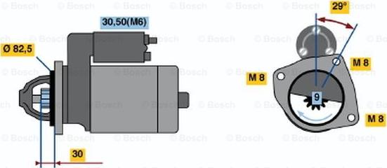 BOSCH 0 001 223 003 - Starter aaoparts.ro