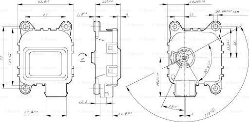 BOSCH 0 132 801 143 - Element de reglaj,faruri aaoparts.ro