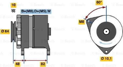 BOSCH 0 120 469 953 - Generator / Alternator aaoparts.ro