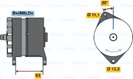 BOSCH 0 120 469 646 - Generator / Alternator aaoparts.ro