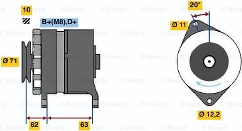 BOSCH 0 120 469 666 - Generator / Alternator aaoparts.ro