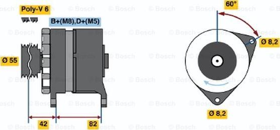 BOSCH 0 120 469 017 - Generator / Alternator aaoparts.ro