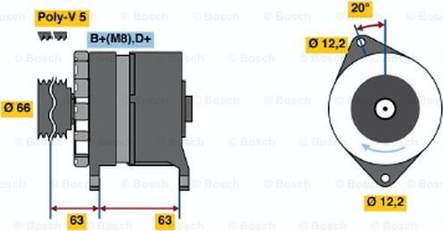 BOSCH 0 120 469 034 - Generator / Alternator aaoparts.ro