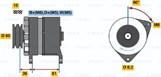 BOSCH 0 986 034 140 - Generator / Alternator aaoparts.ro