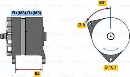 BOSCH 0 120 468 019 - Generator / Alternator aaoparts.ro