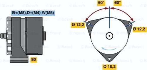 BOSCH 0 120 468 118 - Generator / Alternator aaoparts.ro