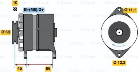BOSCH 0 120 489 135 - Generator / Alternator aaoparts.ro