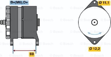 BOSCH 0 120 489 136 - Generator / Alternator aaoparts.ro