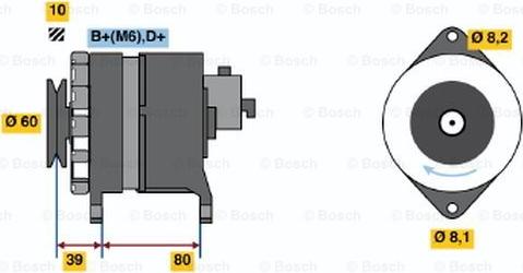 BOSCH 0 120 488 012 - Generator / Alternator aaoparts.ro