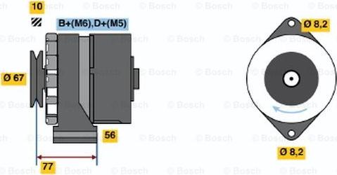 BOSCH 0 120 488 191 - Generator / Alternator aaoparts.ro