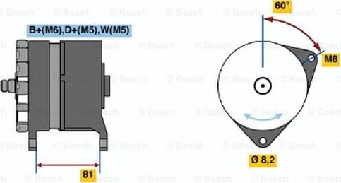 BOSCH 0 120 488 149 - Generator / Alternator aaoparts.ro