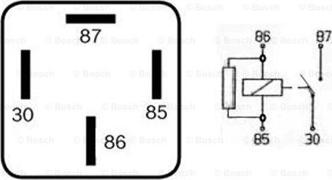 BOSCH 0 332 019 456 - Releu, curent alimentare aaoparts.ro