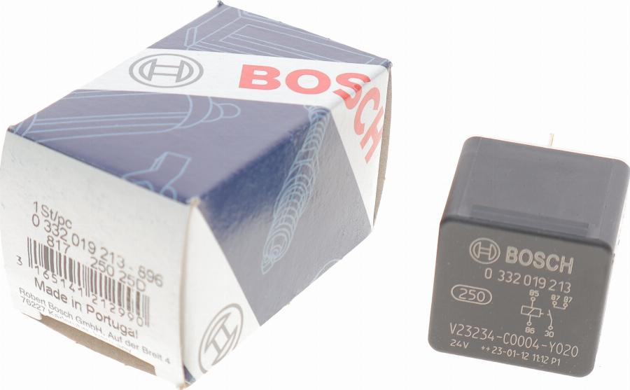 BOSCH 0 332 019 213 - Releu, curent alimentare aaoparts.ro