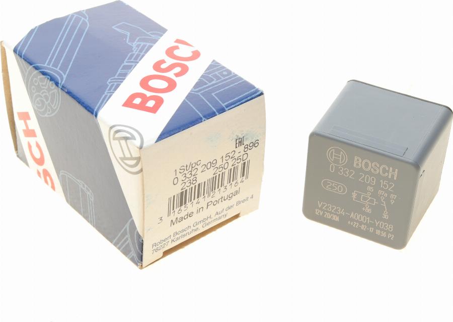 BOSCH 0 332 209 152 - Releu, curent alimentare aaoparts.ro