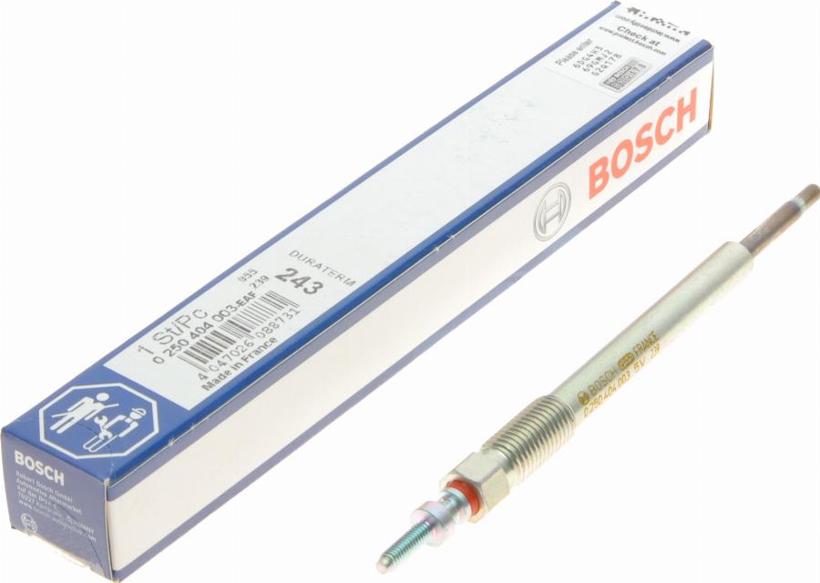 BOSCH 0 250 404 003 - Bujie incandescenta aaoparts.ro