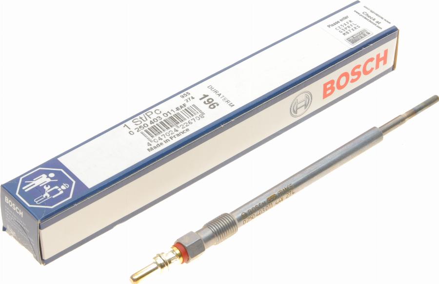 BOSCH 0 250 403 011 - Bujie incandescenta aaoparts.ro