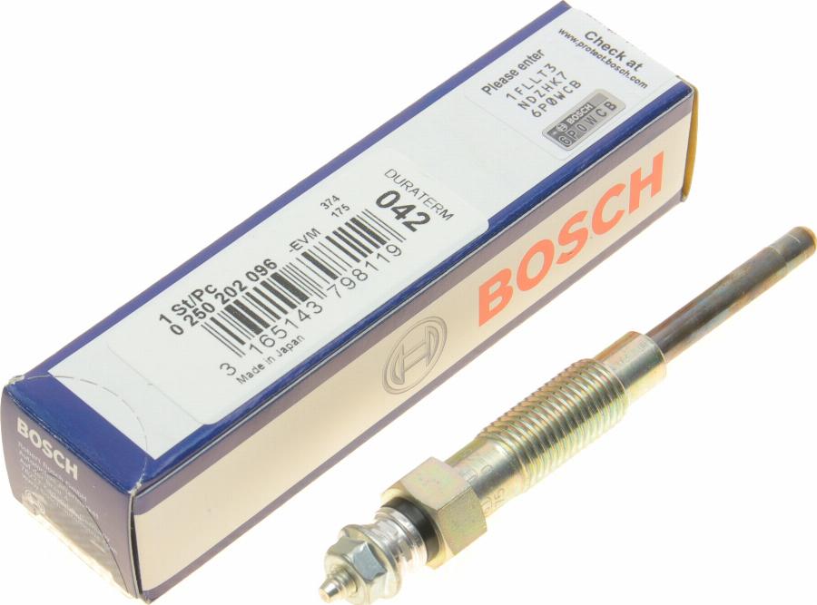 BOSCH 0 250 202 096 - Bujie incandescenta aaoparts.ro