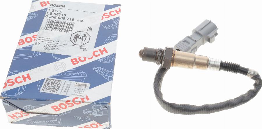 BOSCH 0 258 986 716 - Sonda Lambda aaoparts.ro