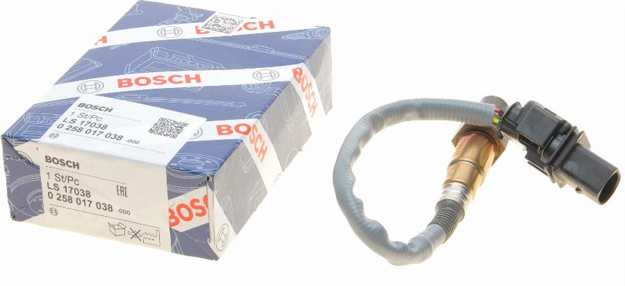 BOSCH 0 258 017 038 - Sonda Lambda aaoparts.ro