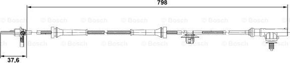 BOSCH 0 265 007 687 - Senzor,turatie roata aaoparts.ro