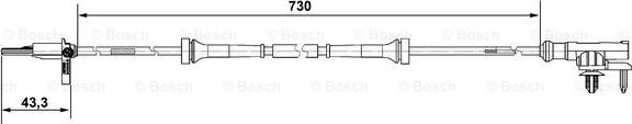 BOSCH 0 265 007 637 - Senzor,turatie roata aaoparts.ro