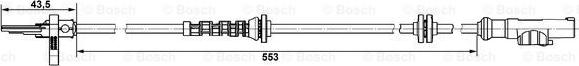 BOSCH 0 265 007 896 - Senzor,turatie roata aaoparts.ro