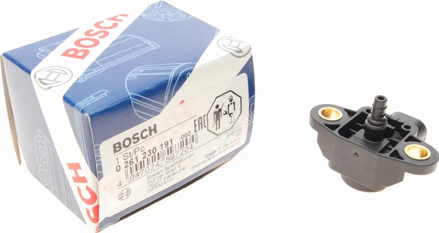 BOSCH 0 261 230 191 - Senzor,presiune supraalimentare aaoparts.ro