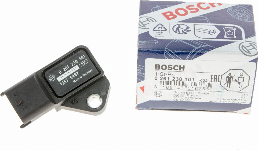 BOSCH 0 261 230 101 - Senzor,presiune supraalimentare aaoparts.ro