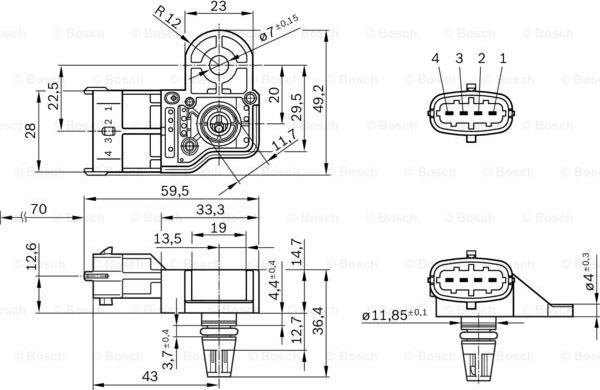 BOSCH 0 261 230 302 - Senzor,presiune supraalimentare aaoparts.ro