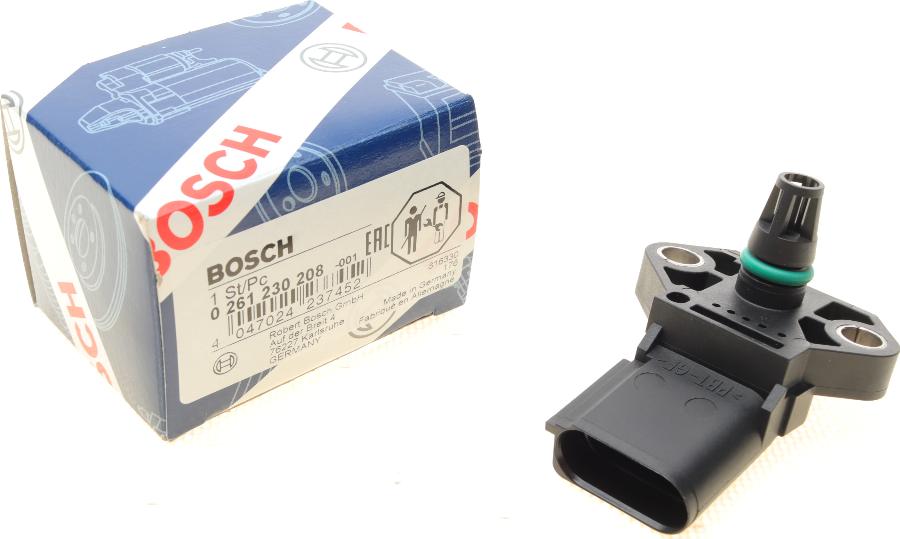 BOSCH 0 261 230 208 - Senzor,presiune supraalimentare aaoparts.ro