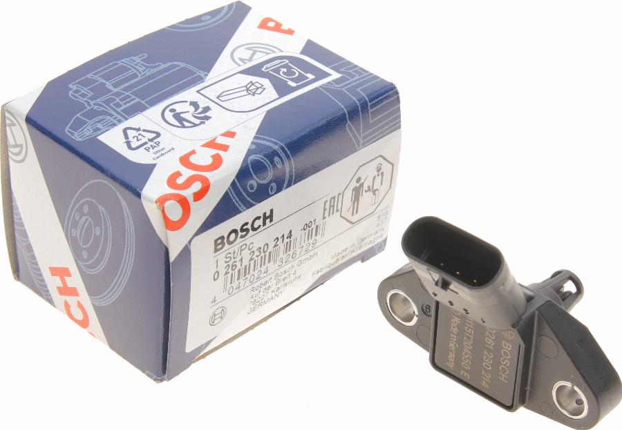 BOSCH 0 261 230 214 - Senzor,presiune supraalimentare aaoparts.ro