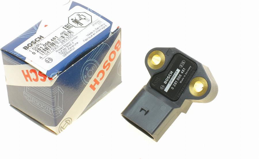 BOSCH 0 281 006 481 - Senzor,presiune supraalimentare aaoparts.ro