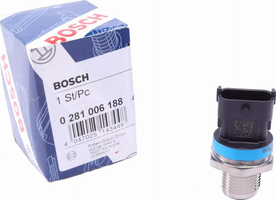 BOSCH 0 281 006 188 - Senzor, presiune combustibil aaoparts.ro